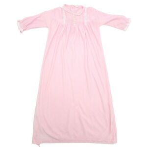 Vintage Cuvver-ups by Cutler Girls Pink Lace Pintuck Nightgown Sleepwear Size S